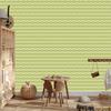 Wallpaper Geometric Pattern Yellow and Beige for Living Room and Bedroom 50x1000