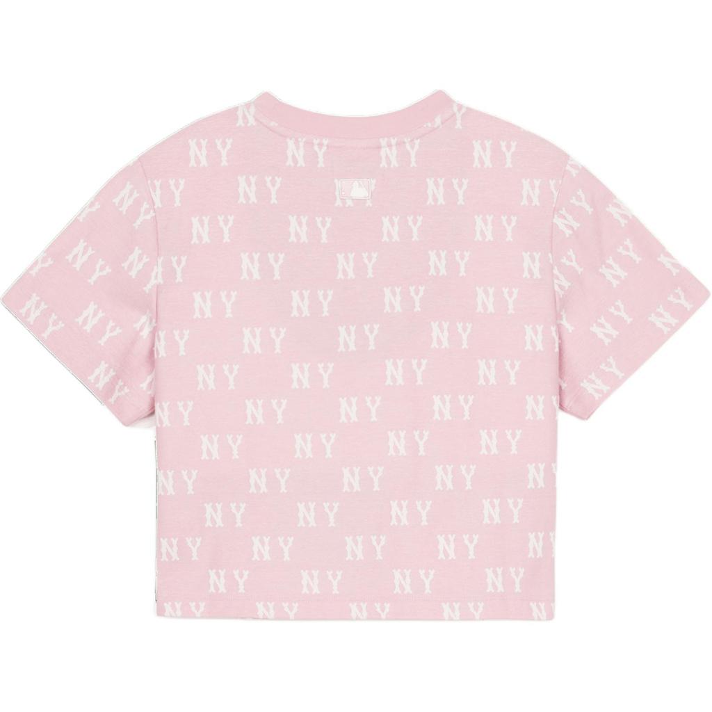 New MLB New York Yankees T Shirt Women's Pink 3FTSM0153-50PKM