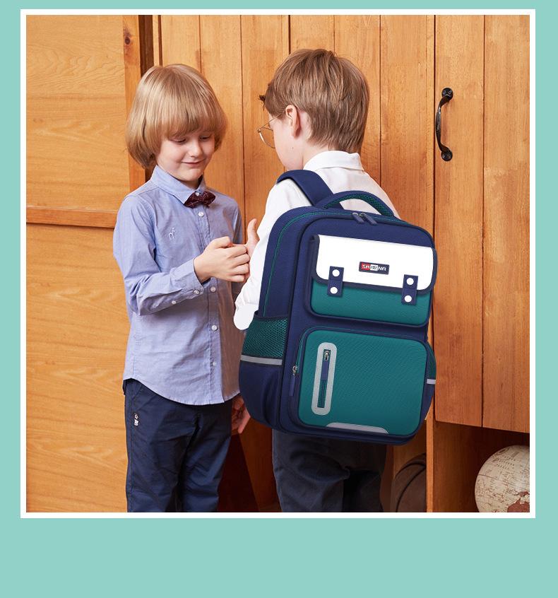 2025 Internet Celebrity Spine Protection Backpack for Grades 1-6 - Large Capacity, Decompression Design