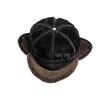 Hat Men's Winter Ear Protectors Neck Protectors Warm Middle-aged Elderly People's Cap Pu Leather Windproof Cold-proof Velvet Baseball Cap
