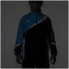 Mizuno Tennis Windbreaker Standard Mesh Black X Blue Size M Jacket, Water-Repellent, Silhouette, Lining, 62MEA503, Atoll,