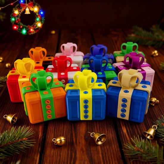 3D Printed Annoying Gift Box with Screws Christmas Puzzle Present Box Prank Case Home Office Desktop Decoration Ornament Joke Gag Gift