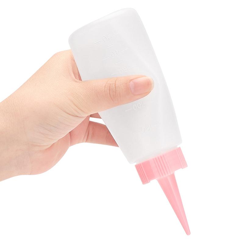 120Ml Salon Hair Oil Applicator Bottle Professional Hairdressing Dyeing Comb Graduated Bottles Barbershop Hairdresser Supplies