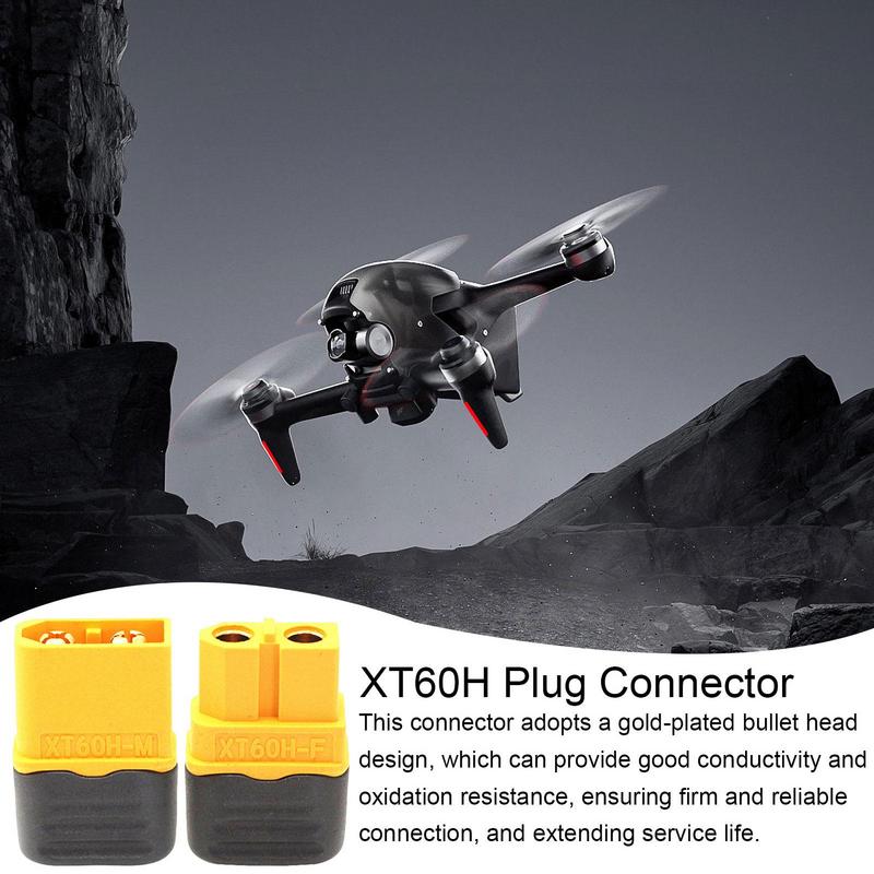 Adapter złącza wtykowego XT-60H Bullet z obudową osłonową XT-60H Bullet żeńskie męskie złącza wtykowe do baterii LiPo RC Samolot