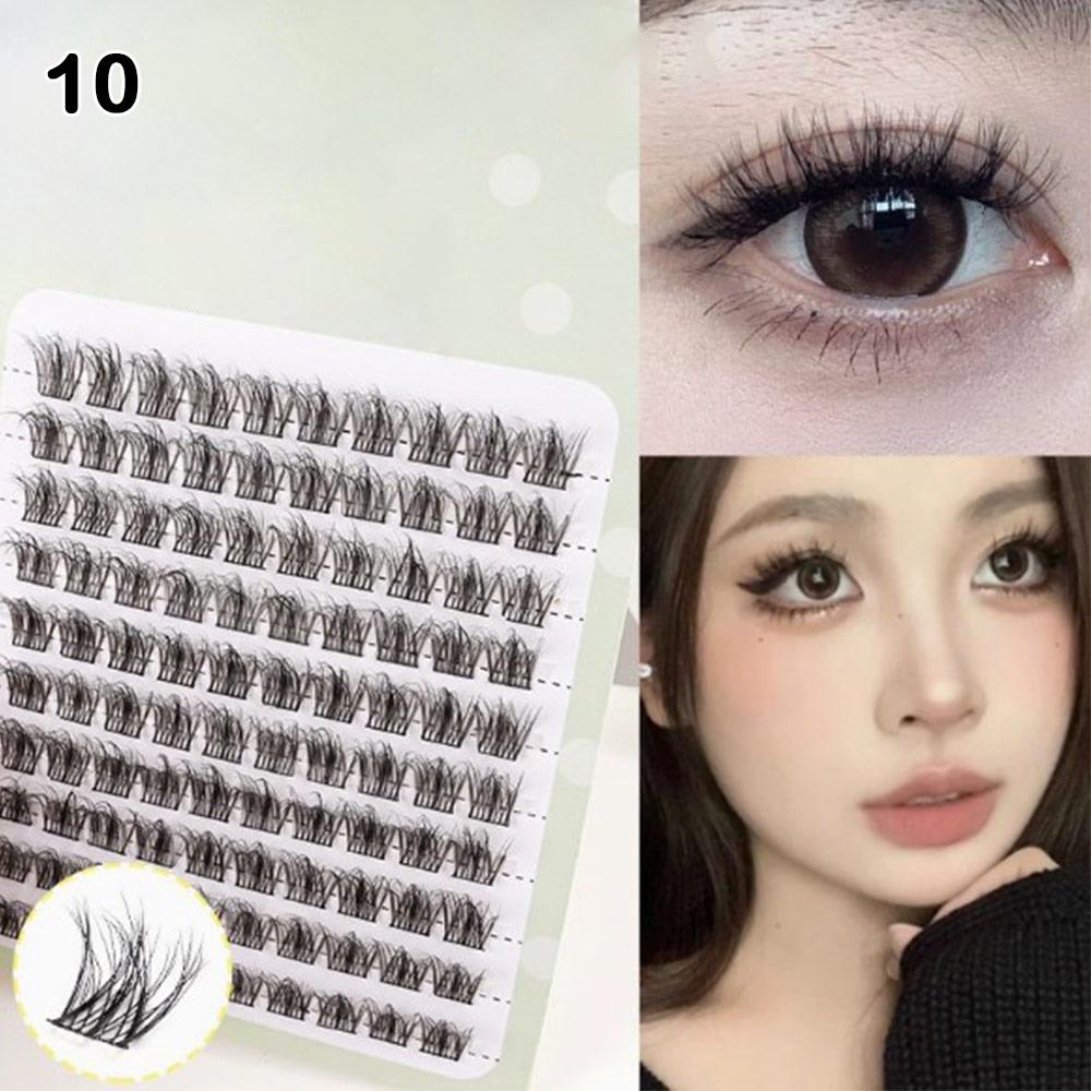 

10 Rows False Eyelashes Fox Fluffy Big Steamed Rolls Eyelashes High Quality Natural Manga Lashes 10