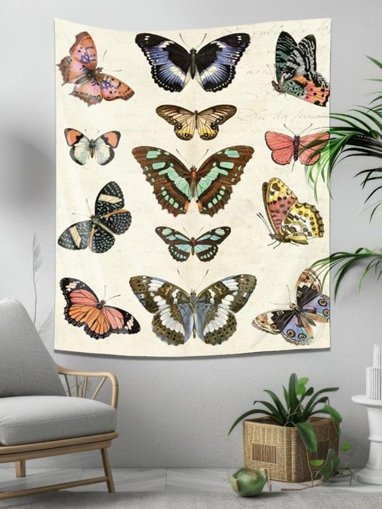 Dancing Butterflies  Exquisite Butterfly Pattern Wall Hanging Tapestry 74x94cm(29x37in)