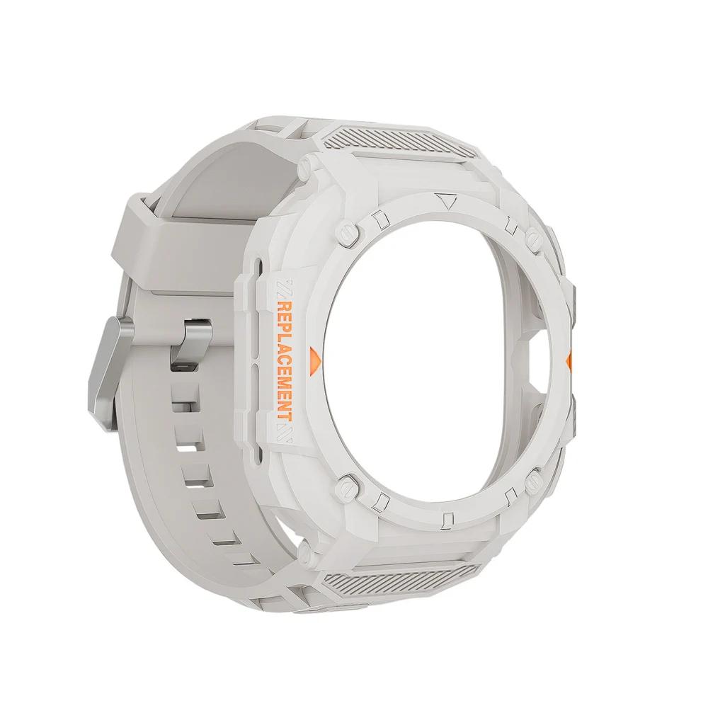 Cinturino+Custodia in Silicone per Samsung Galaxy Ultra Watch 47mm Sportivo Traspirante Correa per GALAXY ULTRA 7 Watch 47MM Kit Mod in TPU Band
