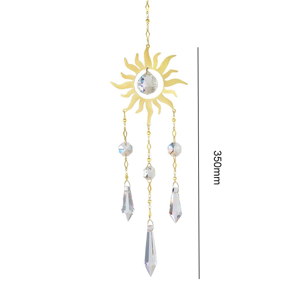 Suncatcher Crystal Wind Chimes Hexagon Sun Catchers Pendant Light Catcher Garden Window Wedding Curtain Chandelier Home Decor