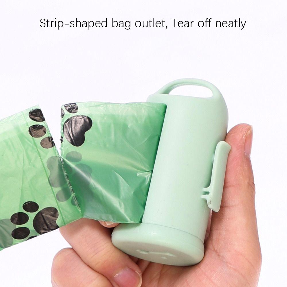 PP+PE Dog Poop Bag Dispenser With Hook Visible Window Pet Garbage Bags Storage Portable Hanging/Clip Puppy Waste Bag Holder