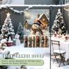 Christmas snowmanGarden Flag 12x18 Inch Double Sided for Courtyard Outdoor Welcome Flag Decoration (Excluding flagpole)