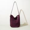 New Textured Large-capacity Women's Bag, Versatile Vintage Frosted Shoulder and Crossbody Bag, Popular Bucket Bag