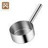 Jinyaoshi Stainless Steel Thick Flat Bottom Water Ladle, 18cm Commercial Water Scoop, Large Soup Ladle GK-SS180