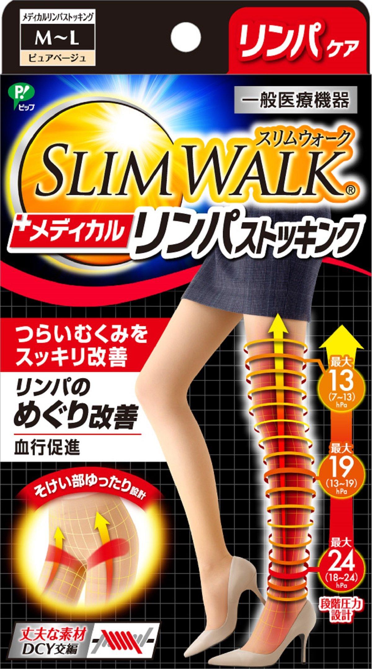 

SLIM WALK медицинские лимфатические чулки размер чисто бежевый M~L