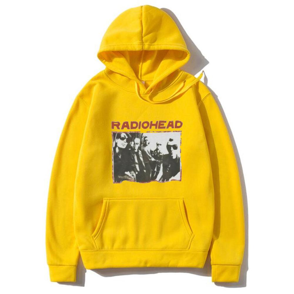 

Толстовки Radiohead с капюшоном Punk Indie Rock Band Print Streetwear Унисекс для женщин Оверсайз Толстовки с капюшоном Хип-хоп Пуловер Унисекс Спортивный костюм XL