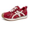 Leather German training shoes 2025 autumn new red inner height increase ugly cute shoes casual versatile comfortable Forrest Gump shoes women's shoes