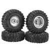 4pcs RC Crawler Rubber Tire Metal Wheel Hub Accessory Fit for 1 10 RC Car 2.2 Inch