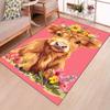 1pc Creative Cattle Printed Area Rug - Durable Household Decorative Carpet - Christmas Theme Rug - Suitable for Bedroom, Cloakro