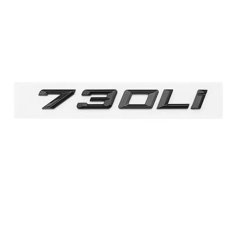 New Badge BMW ABS Car Label 7 Series Black and Silver 730 Tail 735 740 750 760 Digital M Label New GT Car Label Modification. pdcr06