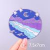 Wilderness Patch Mountain Patches Iron On Clothes River Embroidered Patches For Clothing Stripe Stickers On Clothes Hook Loop