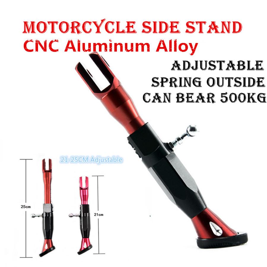 

New Motorcycle Scooter Adjustable Height Kickstands Modified Foot Bracket Side Stand