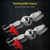Fishing Lure Spinner Trolling Spinning Spirals Long Cast Spoons Screw Rotation Jigbait Saltwater Trebles Hook Lures