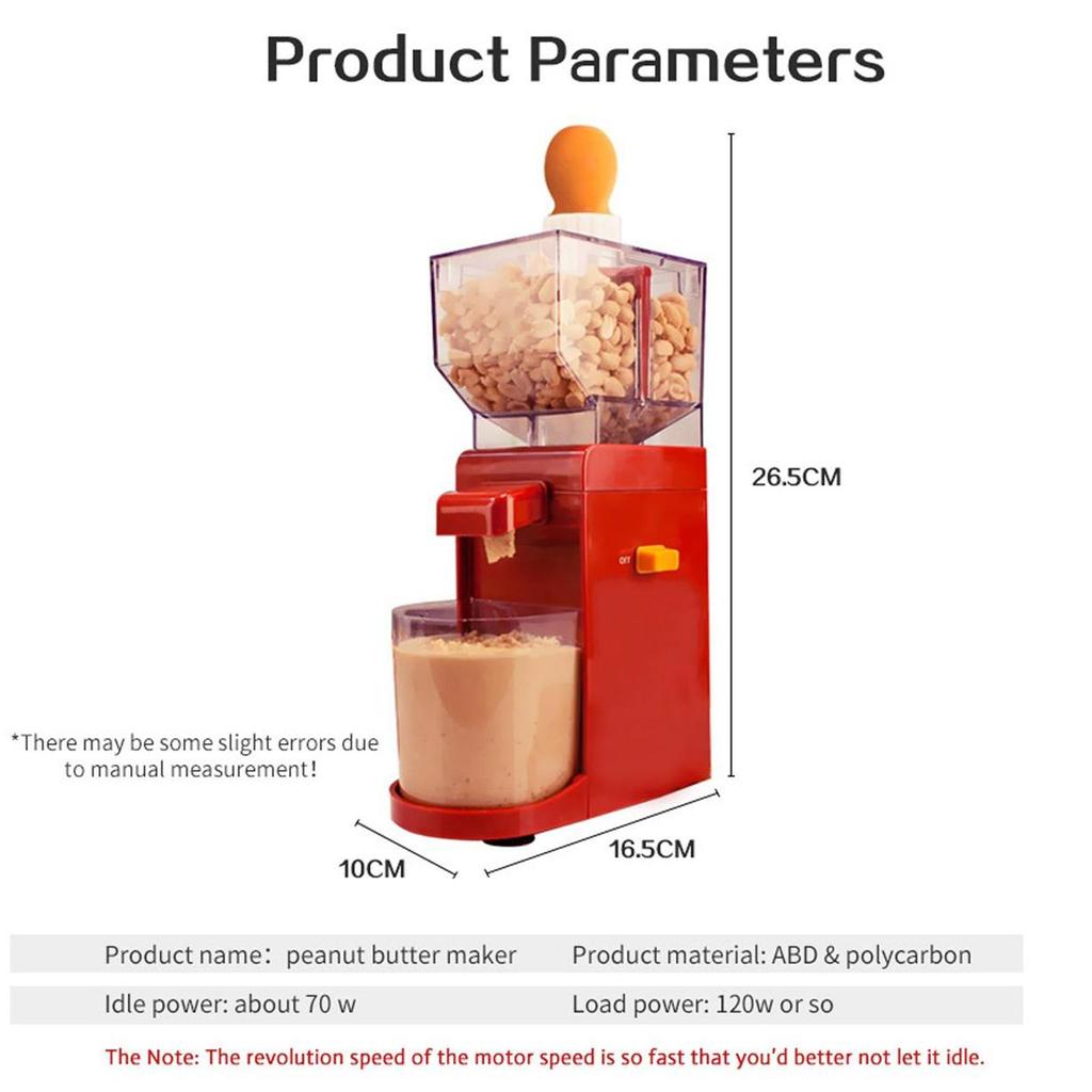 High Performance Peanut Butter Machine Makes Non Dairy Household Electric Grain Grinder Coffee Bean Grain Food Processor