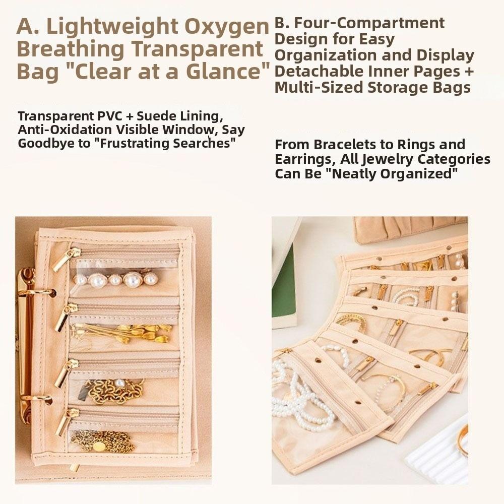 Anti-Oxidation Protection Jewelry Storage Book Compact Design Jewelry Organizer Jewelry Storage