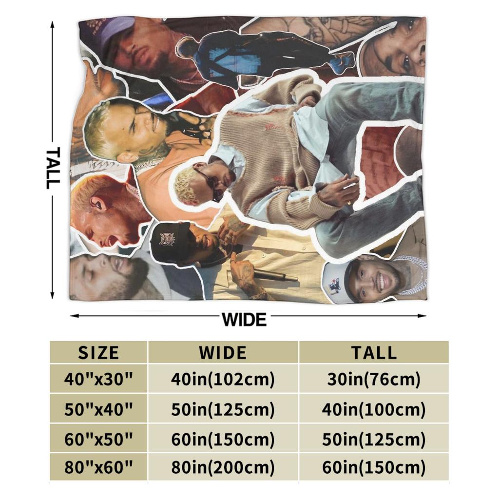 Chris Brown Breezy Bowl XX Tour Blankets Quality Soft  Bedding Throws Winter Picnic Home Decor Comfortable Bedspread