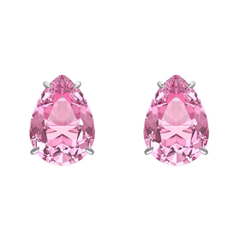 Swarovski Swaroski Gema earrings for women, pink #candy# 5614455