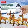 Diy Snowmaking Small Particles Building Block Children Parent-Child Interaction Christmas Building Scene Assembly Toy Model