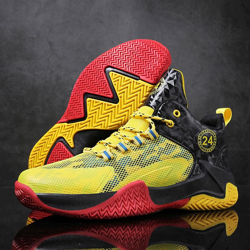 Basketballschuhe Herren Herbst neu atmungsaktiv tatsächliche Kampf-Sneaker große Größe Jugend Sport Herrenschuhe