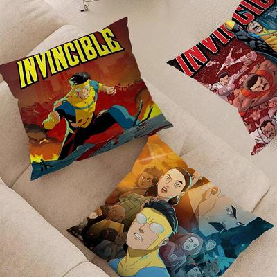 Popular Animation Superhero I-Invincible Cartoon Cushion Cover Pillowcase Upholstery Sofa Throw Pillow Home Decor Pillowcas