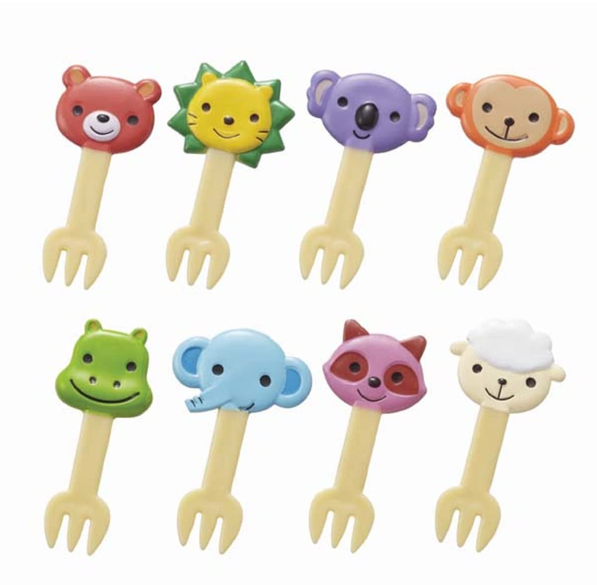 

Torne Fork Friendly Animal Lunch Pick Picks, Design, 8-Piece Set, P-3547