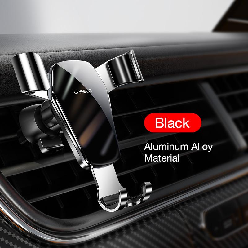 CAFELE Gravity Car Phone Holder High Quality Air Vent Car Mount Universal Alloy Phone Support Car Stand Phone Accessories New