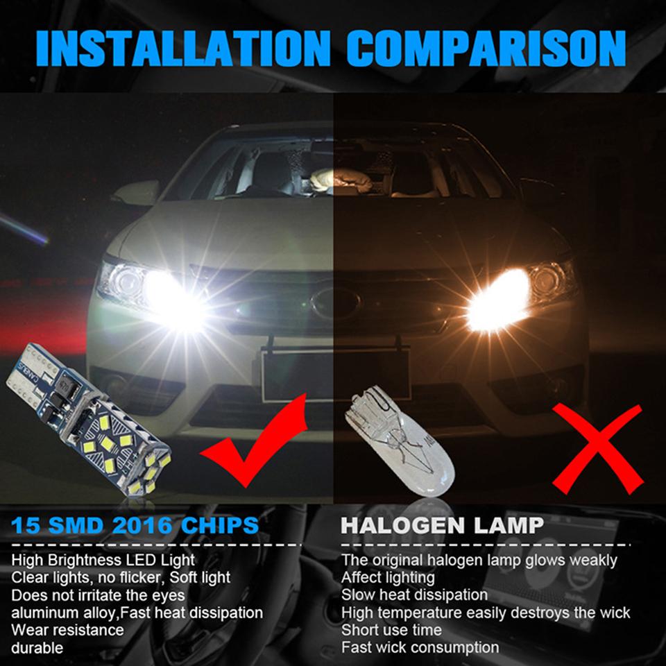 T10 W5W LED 194 Super Bright Car Lights Auto Reading Doom Door Interior Parking DRL Lamp White 12V Drop Shipping Supported