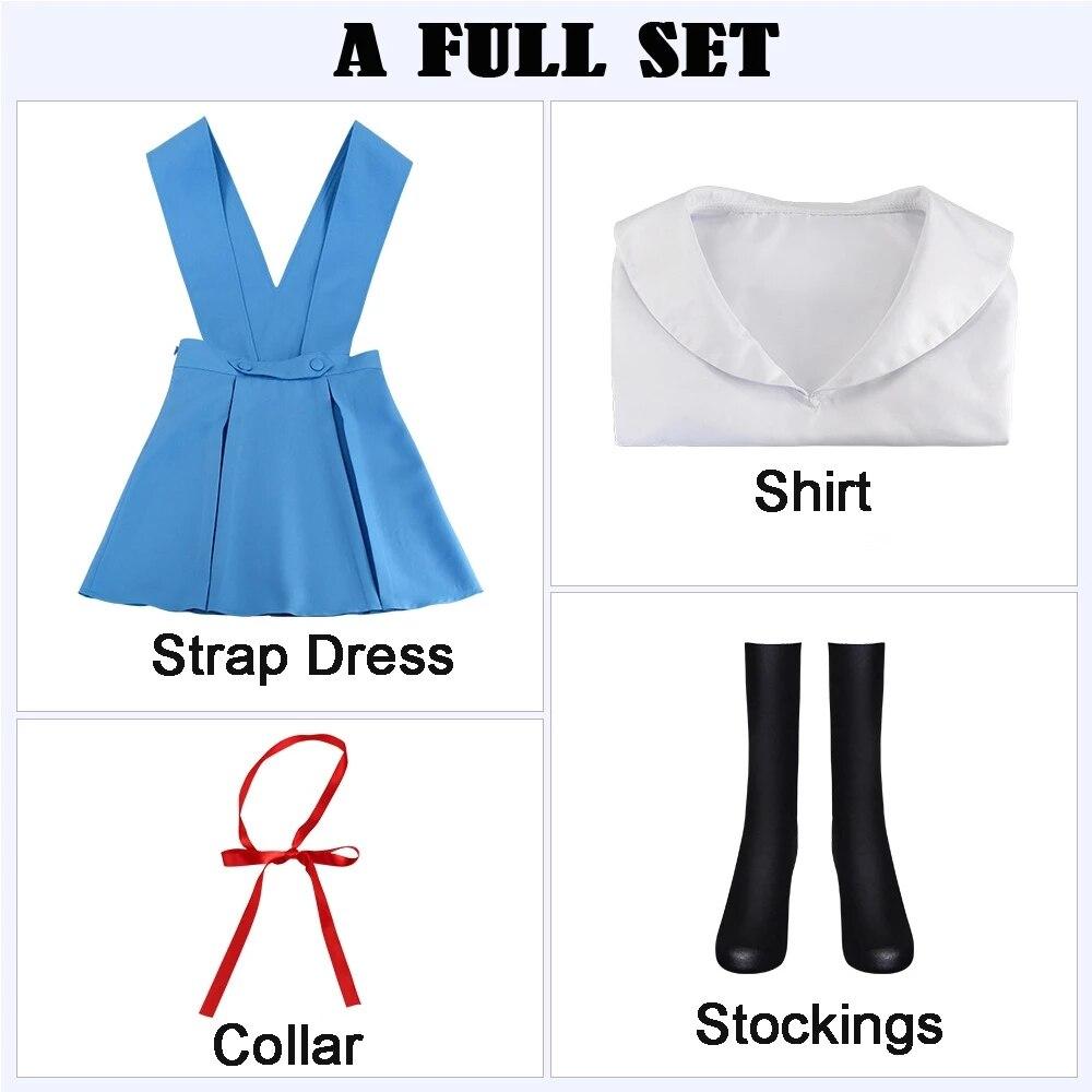 Nowe anime EVA Cosplay mundurek szkolny kostium mundur Asuka Langley Soryu Tokio Ayanami Rei kostium Halloween rekwizyty prezent