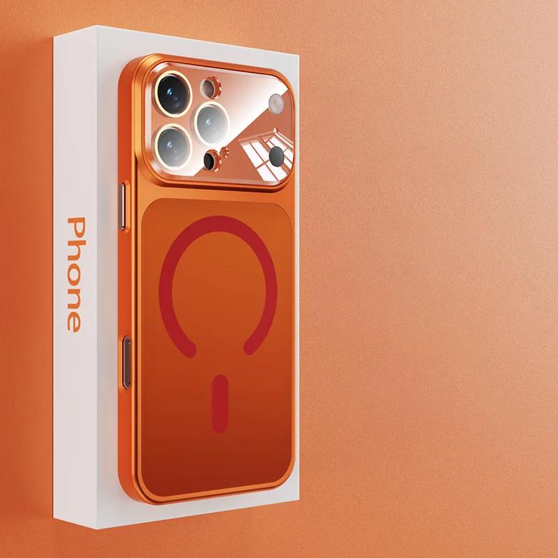 Original Matt für Magsafe Kabelloses Laden Nano AG Hülle für iPhone 17 16 15 14 13 Pro Max Gehärtetes Glas Kameraschutzhülle