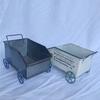 Flower Cart Metal Modern Metal Wagon Planter Plant Stand Flower Planter Pot for Indoor Garden Patio Outdoor Balcony