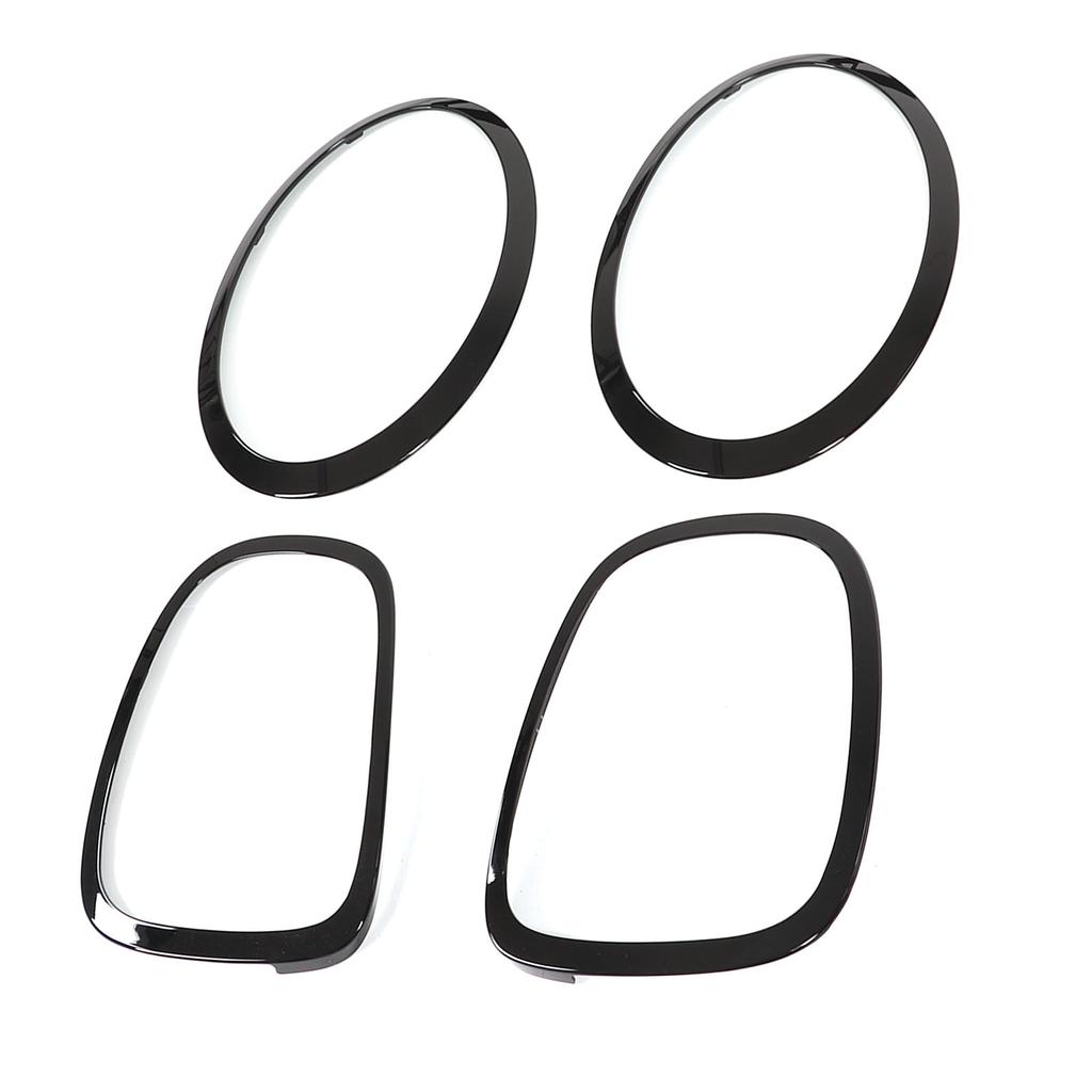 Blank Svart Frontlykt Baklykt Omramming Deksel Lister for F55 F56 F57 One Cooper S JCW 2014+