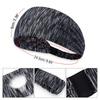 Sweatband Headband Sport Bicycle Tennis Bike Cycling Stretchy Breathable Hairband Stripe Gray