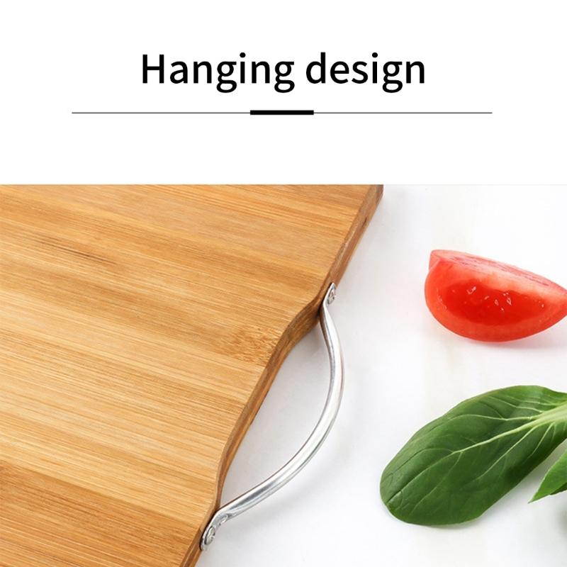 3Pcs Thick Wood Chopping Board Kitchen Household Serving Board Double Sided Rectangular Cutting Board Cheese Steak Tray