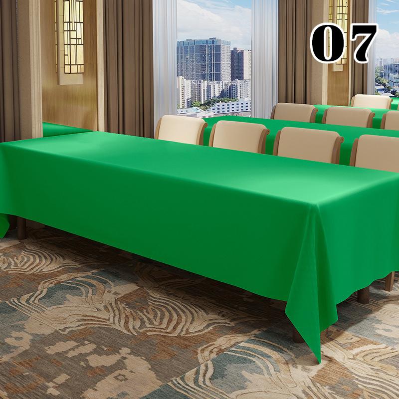 Thickened Waterproof Conference Tablecloth Reusable Rectangular High-end Exhibition Activity Table Cloth Table Skirt Table Cover