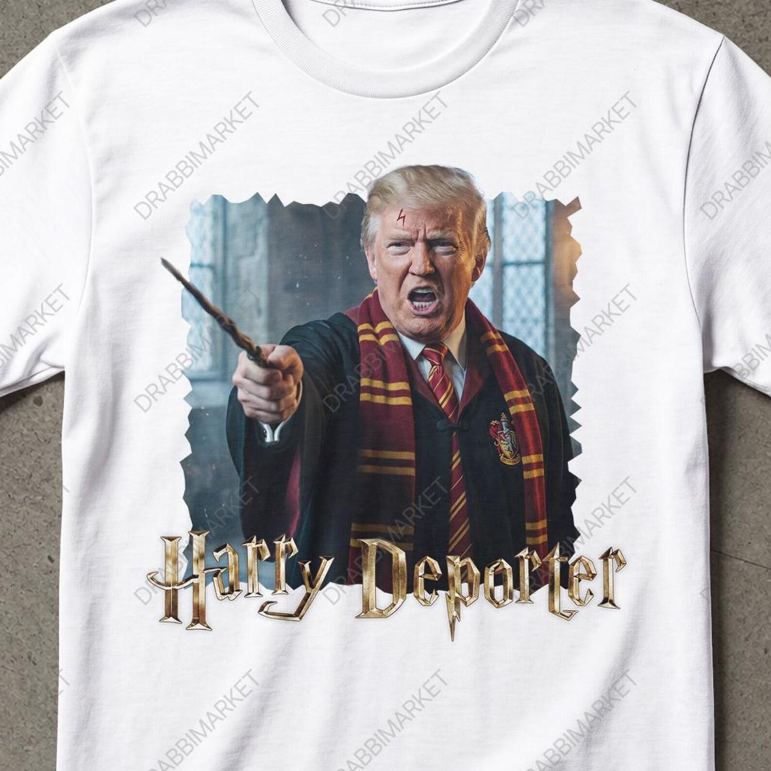 Funny Harry Deporter Donald Trump Shirt, Trump Shirt, Funny Trump Shirt, Stupid Shirt, Unwearable Shirts, Offensive Shirt, Unhinged Shirt 2XL