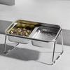 Stainless Steel Cat Food Water Bowl 15 ° Slant Elevated Pet Feeder Bowl  Pet Supplies
