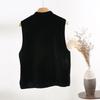 Vintage Dopamine Vest Women's Solid Color Stand-up Collar Sleeveless Vest Spring Wear Top Vest