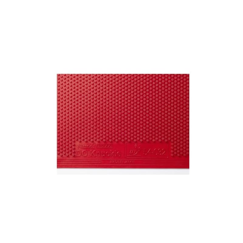 Nittaku Table Tennis Rubber, Donnuckle, Top Soft, Variety Type, NR-8572, Red, Ultra Thin