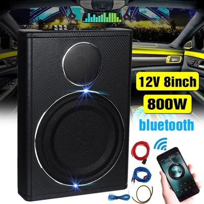 8 "" 800 W Bluetooth Auto Verstärker Subwoofer Auto Audio Schlank Unter Sitz Aktive Subwoofer Bass Lautsprecher Auto woofer Musik Player