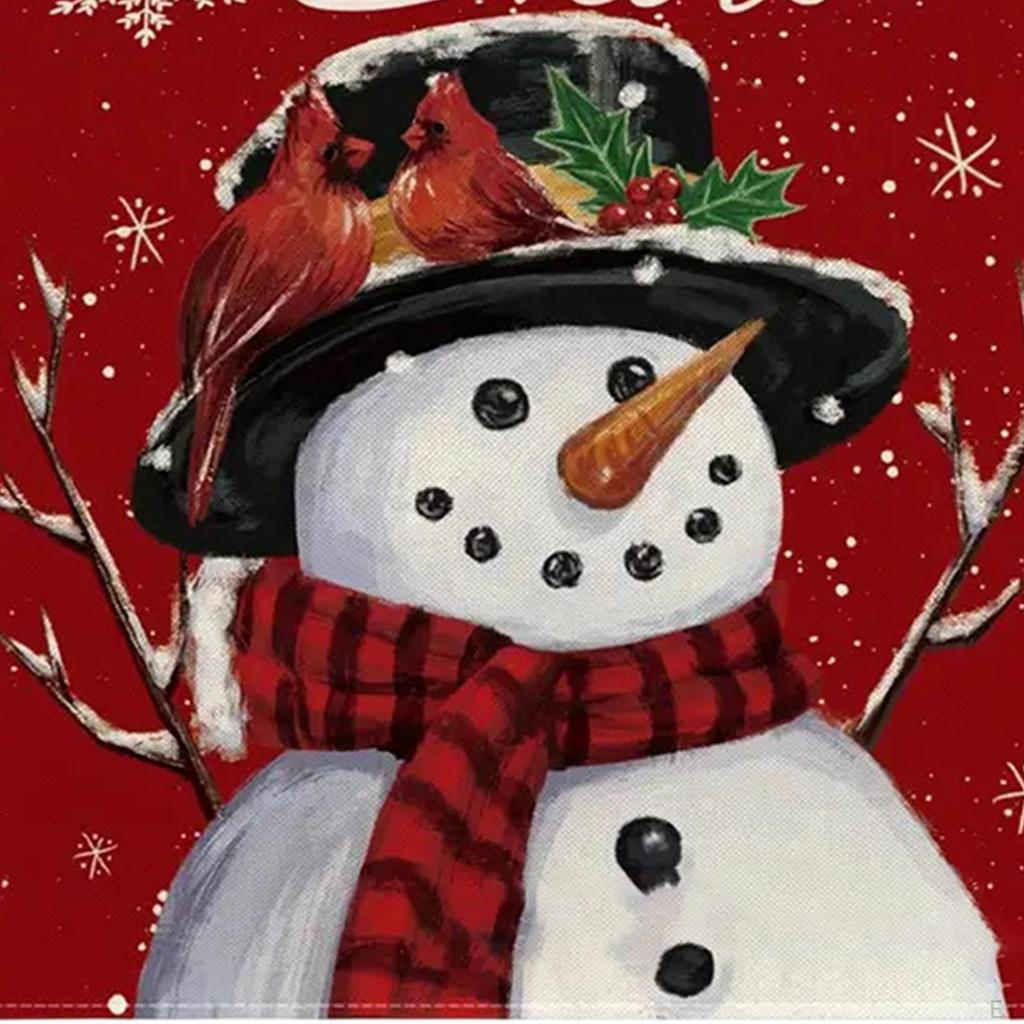 Christmas Snowflake Table Runner, Let It Snow Tablecloth, Fashion 12x71 Inch Kitchen/Dining