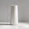 Modern White Ceramic Vase for Small Fresh or Dry Flowers - Dining Table & Living Room Decor