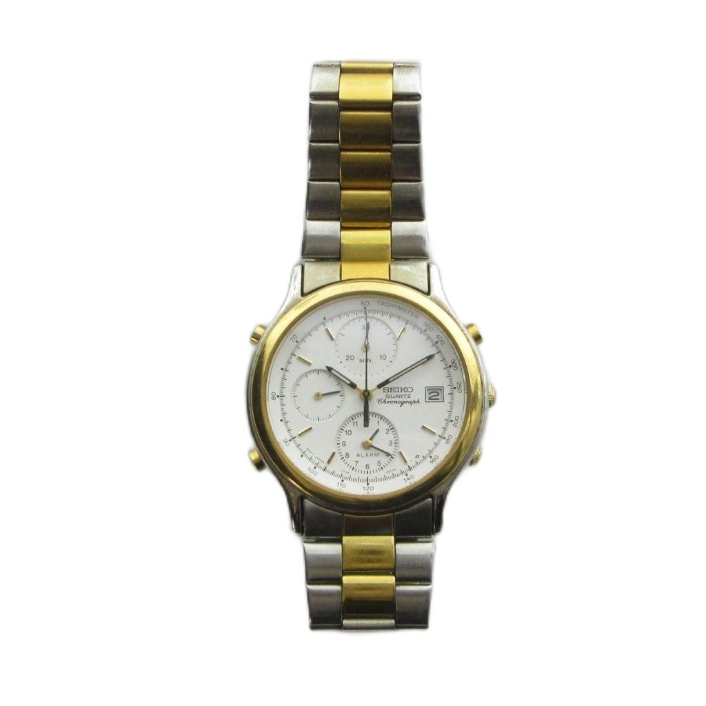 SEIKO Watch Quartz Chronograph with Calendar Color 7T32-6A50 Silver/ Gold GY18/ MQ Men's
